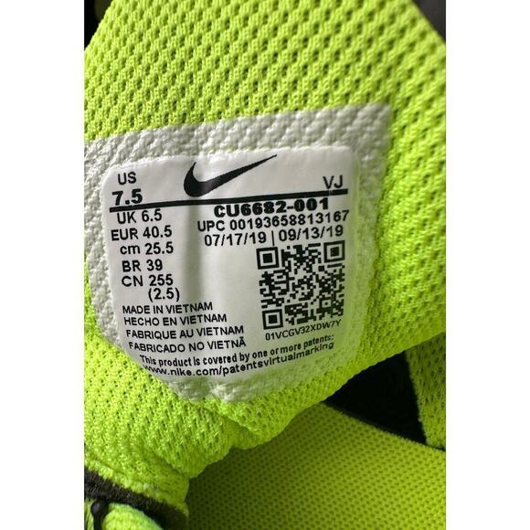 Nike Mens Air Max Oketo Black Gray Volt Running Sneakers Size 7.5 - Picture 4 of 13